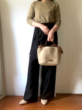 aさん（骨格ウェーブ・レディース・158cm）の秋コーディネート