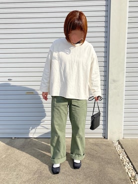 「TICCA（ティッカ）のアイテム（パンツ）」を使った、puuuupiiii2720さん（レディース・158cm）の冬コーディネート