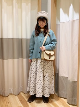 「冬服コーデ」｜「アイテム（ニットキャップ/ビーニー）」を使った、しばちゃんさん（レディース・156cm）の秋コーディネート