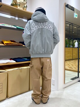 「XLARGE（エクストララージ）のアイテム（その他アウター）」を使った、宮田和正さん（メンズ・165cm）の秋コーディネート