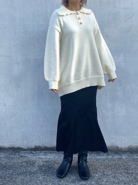 「A de a.v.v（アードアー・ヴェ・ヴェ）のアイテム」を使った、mintpinkさん（レディース・158cm）の冬コーディネート