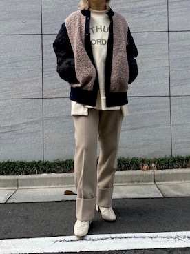 「a.v.v（アーヴェヴェ）のアイテム」を使った、mintpinkさん（レディース・158cm）の冬コーディネート