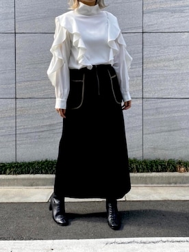 「A de a.v.v（アードアー・ヴェ・ヴェ）のアイテム」を使った、mintpinkさん（レディース・158cm）の冬コーディネート