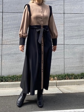 「A de a.v.v（アードアー・ヴェ・ヴェ）のアイテム」を使った、mintpinkさん（レディース・158cm）の冬コーディネート