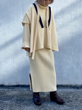 「A de a.v.v（アードアー・ヴェ・ヴェ）のアイテム」を使った、mintpinkさん（レディース・158cm）の冬コーディネート