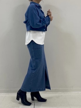 「ナロースカート」｜mintpinkさん（レディース・158cm）の春コーディネート