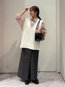 「新作」｜「アイテム（ローファー）」を使った、ことさん（レディース・155cm）の春コーディネート