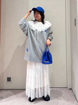 「アイテム（スウェット）」を使った、ことさん（レディース・155cm・20代）の夏コーディネート