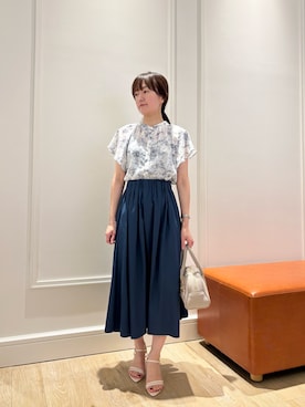 「NOLLEY'S LIGHT（ノーリーズライト）のアイテム」を使った、KATAYAMAさん（骨格ウェーブ・レディース・156cm）の夏コーディネート