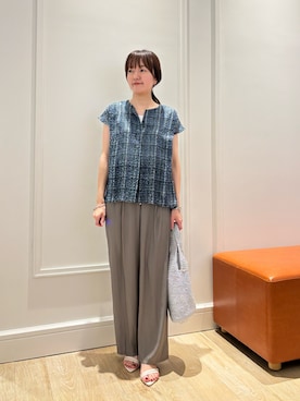 「NOLLEY'S LIGHT（ノーリーズライト）のアイテム」を使った、KATAYAMAさん（骨格ウェーブ・レディース・156cm）の夏コーディネート