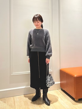 「スカートコーデ」｜KATAYAMAさん（レディース・156cm）の冬コーディネート