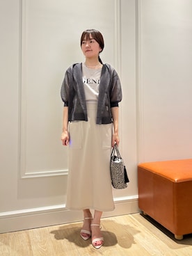「NOLLEY'S LIGHT（ノーリーズライト）のアイテム」を使った、KATAYAMAさん（骨格ウェーブ・レディース・156cm）の夏コーディネート