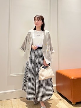 「MICO COULIER（ミコクリエ）のアイテム」を使った、KATAYAMAさん（レディース・156cm）の春コーディネート