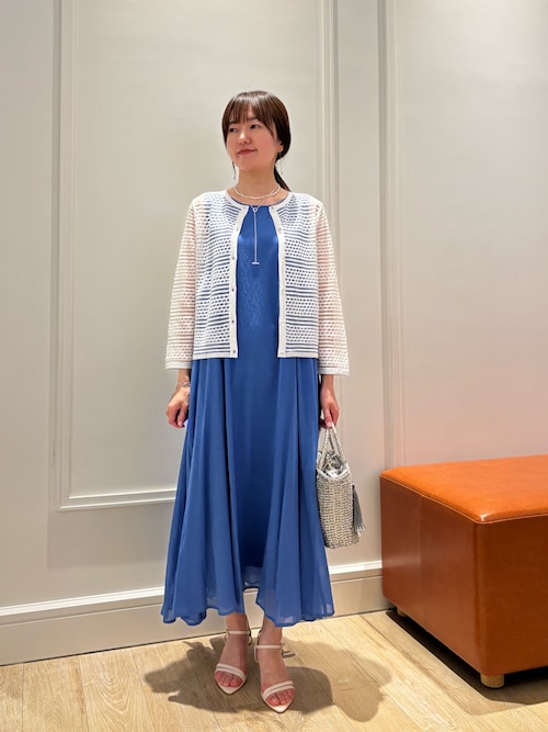 美品✨【NOLLEYS】麻調シアー2WAYパネルフレアワンピース NOLLEY'S｜麻調シアー2WAYパネルフレアワンピース | Rakuten
