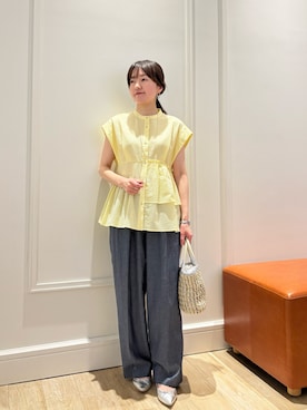 「MICO COULIER（ミコクリエ）のアイテム」を使った、KATAYAMAさん（レディース・156cm）の春コーディネート