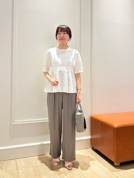 「NOLLEY'S LIGHT（ノーリーズライト）のアイテム」を使った、KATAYAMAさん（骨格ウェーブ・レディース・156cm）の夏コーディネート