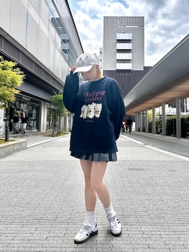 「kaorinomori（カオリノモリ）のアイテム」を使った、ひかるさん（レディース・153cm）の春コーディネート