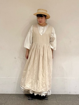 「m-tricotのアイテム（イヤリング、その他）」を使った、おすずさん（レディース・151cm）の冬コーディネート