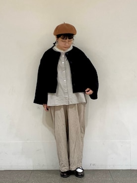 「TSUHARU by Samansa Mos2（ツハルバイサマンサモスモス）のアイテム（その他アウター）」を使った、おすずさん（レディース・151cm）の秋コーディネート