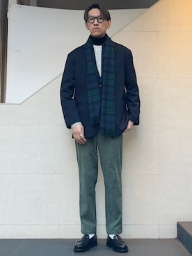 「SHIPS any（シップス エニィ）のアイテム（ジャケット/アウター）」を使った、徳山さん（メンズ・177cm）の冬コーディネート