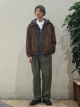 「シップス」｜徳山さん（メンズ・177cm）の秋コーディネート