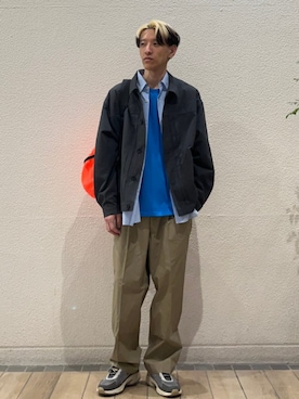 「SHIPS any（シップス エニィ）のアイテム」を使った、徳山さん（メンズ・177cm）の春コーディネート