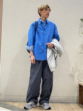 「SHIPS any（シップス エニィ）のアイテム」を使った、徳山さん（メンズ・177cm）の春コーディネート