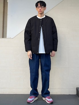 「SHIPS any（シップス エニィ）のアイテム（ジャケット/アウター）」を使った、徳山さん（メンズ・177cm）の冬コーディネート