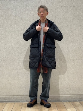 「SHIPS any（シップス エニィ）のアイテム（スニーカー）」を使った、徳山さん（メンズ・177cm）の冬コーディネート