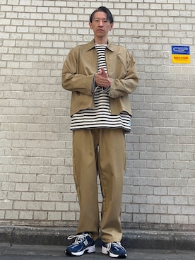 「SHIPS any（シップス エニィ）のアイテム（ブルゾン）」を使った、徳山さん（メンズ・177cm）の春コーディネート