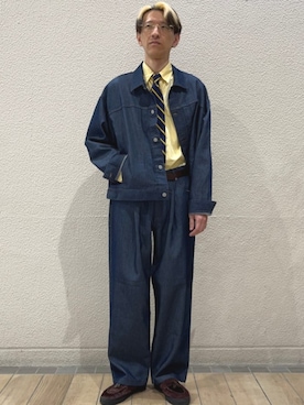 「SHIPS any（シップス エニィ）のアイテム」を使った、徳山さん（メンズ・177cm）の春コーディネート