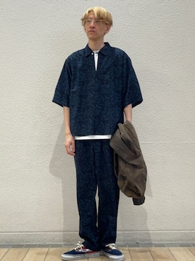 「SHIPS any（シップス エニィ）のアイテム」を使った、徳山さん（メンズ・177cm）の春コーディネート