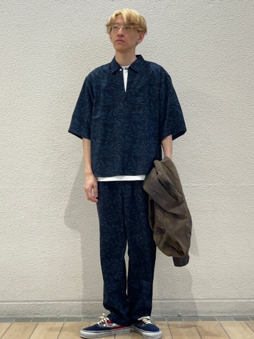 SHIPS any シャツ any:「UVカット」FUTURE LINEN CANVAS リネンライク