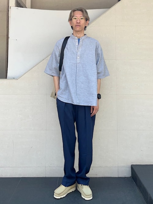 【SHIPS any別注】LOS ANGELES APPAREL: 8.5oz ガーメントダイ Tシャツ◇