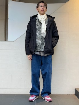 「SHIPS any（シップス エニィ）のアイテム（ジャケット/アウター）」を使った、徳山さん（メンズ・177cm）の冬コーディネート