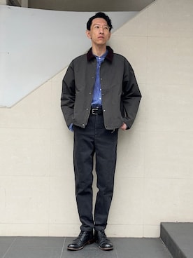 「SHIPS any（シップス エニィ）のアイテム（ジャケット/アウター）」を使った、徳山さん（メンズ・177cm）の冬コーディネート
