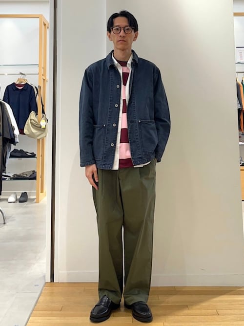SHIPS any: Cone Denim キャンバス デニム カバーオール (セットアップ