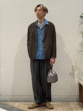 徳山さん(メンズ・177cm)の春コーディネート