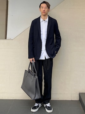 「SHIPS any（シップス エニィ）のアイテム（ジャケット/アウター）」を使った、徳山さん（メンズ・177cm）の冬コーディネート