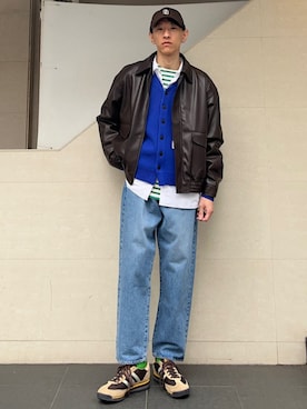 「SHIPS any（シップス エニィ）のアイテム（ジャケット/アウター）」を使った、徳山さん（メンズ・177cm）の冬コーディネート