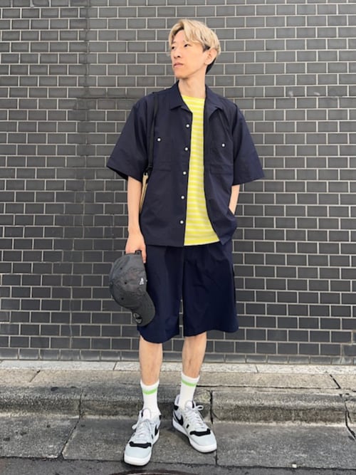SHIPS any:〈撥水・軽量・ストレッチ〉SOLOTEX(R)シアサッカー オープンカラー シャツ（セットアップ対応）◇