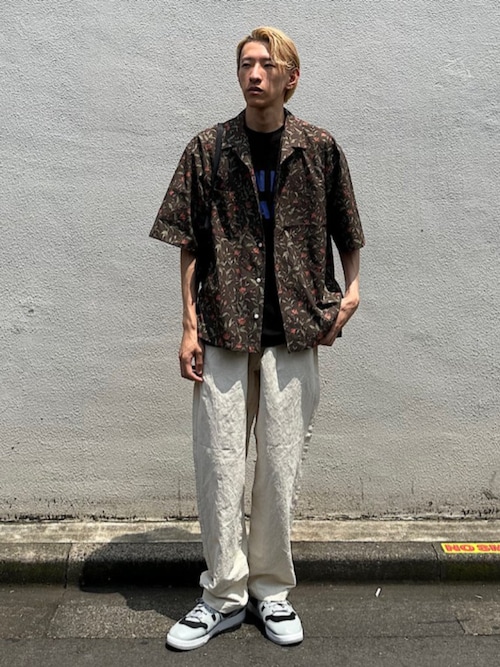 SHIPS any:〈撥水・軽量・ストレッチ〉SOLOTEX(R)シアサッカー オープンカラー シャツ（セットアップ対応）◇
