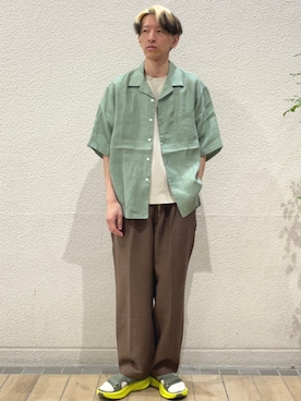 「SHIPS any（シップス エニィ）のアイテム」を使った、徳山さん（メンズ・177cm）の春コーディネート