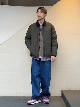 「SHIPS any（シップス エニィ）のアイテム（ジャケット/アウター）」を使った、徳山さん（メンズ・177cm）の冬コーディネート