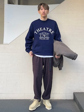「SHIPS any（シップス エニィ）のアイテム（ジャケット/アウター）」を使った、徳山さん（メンズ・177cm）の冬コーディネート