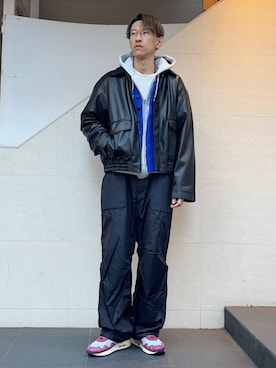 「SHIPS any（シップス エニィ）のアイテム（ジャケット/アウター）」を使った、徳山さん（メンズ・177cm）の冬コーディネート