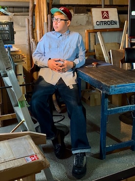 「アイテム（キャップ）」を使った、Arukot:      さん（メンズ・177cm）の秋コーディネート