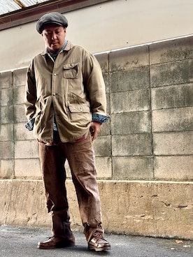 「アイテム（キャスケット）」を使った、Arukot:      さん（メンズ・177cm）の冬コーディネート