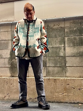 「Engineered Garments（エンジニアードガーメンツ）のアイテム」を使った、Arukot:      さん（メンズ・177cm）の冬コーディネート