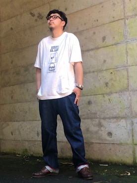 「Danner（ダナー）のアイテム（ローファー）」を使った、Arukot:      さん（メンズ・177cm）の夏コーディネート